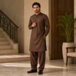 Premium Wash & Wear Fabric Brown - Image 3