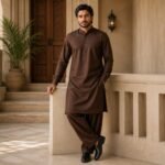 Premium Wash & Wear Fabric Brown - Image 4