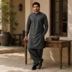 Premium Wash & Wear Fabric Charcoal Gray - Image 3
