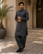 Premium Wash & Wear Fabric Charcoal Gray - Image 4