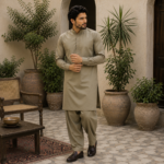 Premium Wash & Wear Fabric Warm Stone/Greige - Image 3