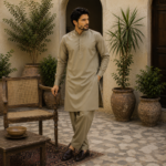 Premium Wash & Wear Fabric Warm Stone/Greige - Image 2