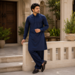 Executive Wash & Wear Fabric -Navy Blue