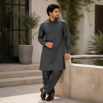 Executive Wash & Wear Fabric -Charcoal Grey - Image 3
