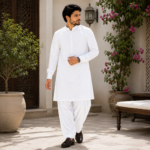 Executive Wash & Wear Fabric -White - Image 4