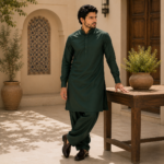 Executive Wash & Wear Fabric- Deep Green - Image 3