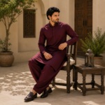 Executive Wash & Wear Fabric-Maroon
