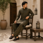 Executive Wash & Wear Fabric-Olive Green - Image 3