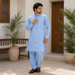 Everyday Cotton Summer Fabric-Sky Blue