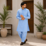Everyday Cotton Summer Fabric-Sky Blue - Image 4