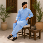 Everyday Cotton Summer Fabric-Sky Blue - Image 2