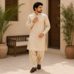 Premium Wash & Wear Summer Fabric - Beige