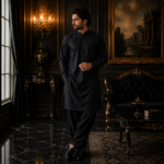 Premium Wash & Wear Fabric Black - Image 4